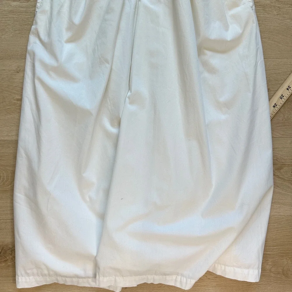 Abercrombie & Fitch Womens Bubble Top Maxi Dress White LP Cutout Bridal Coquette